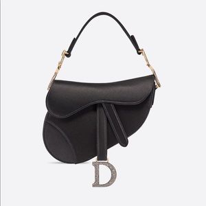 Satin Dior Saddle Bag